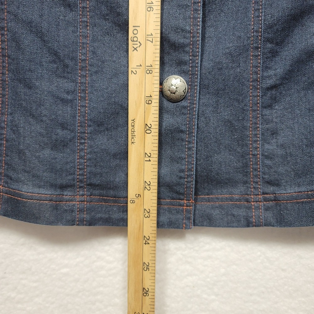 Roja Embroidered Denim Blazer Floral Back - Picture 11 of 13
